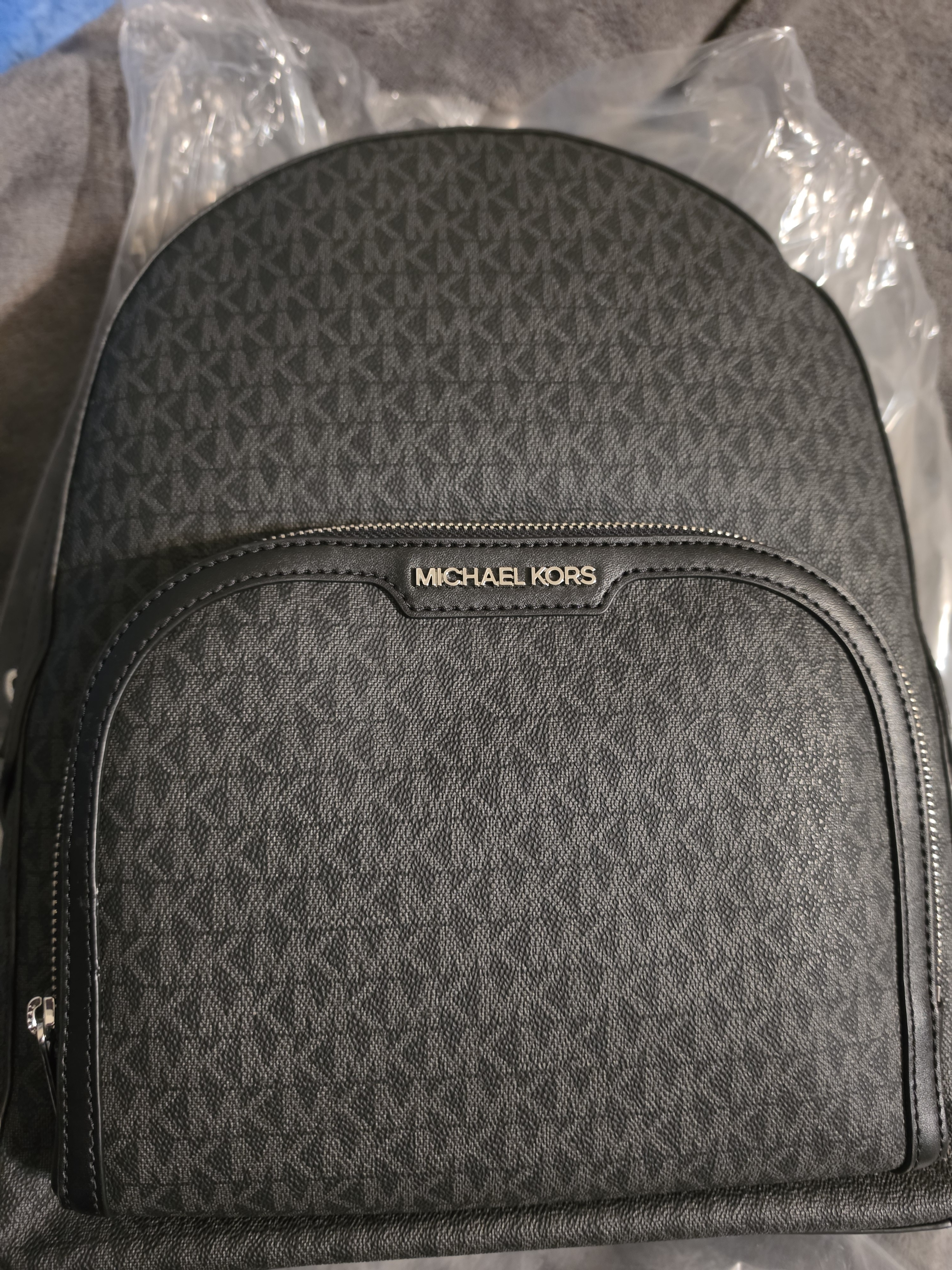 Michael Kors Men's Black Logo Backpack